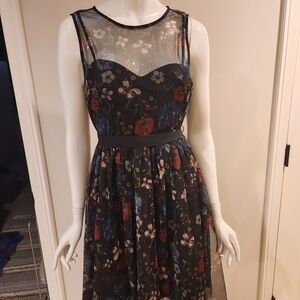 Lauren Conrad Floral Mesh Disney Dress